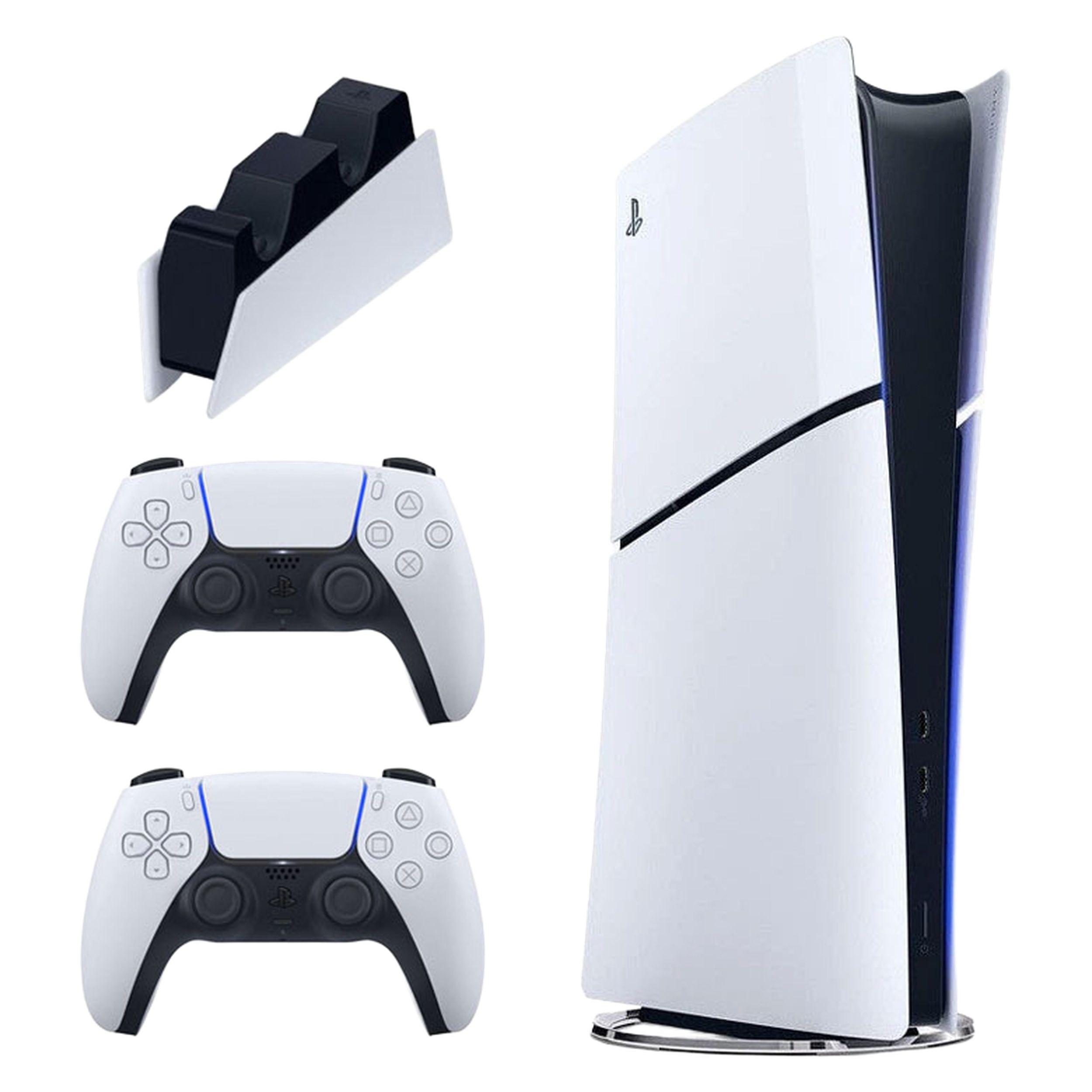 کنسول بازی سونی PlayStation 5 Slim Digital Edition B اروپا به و پایه شارژر