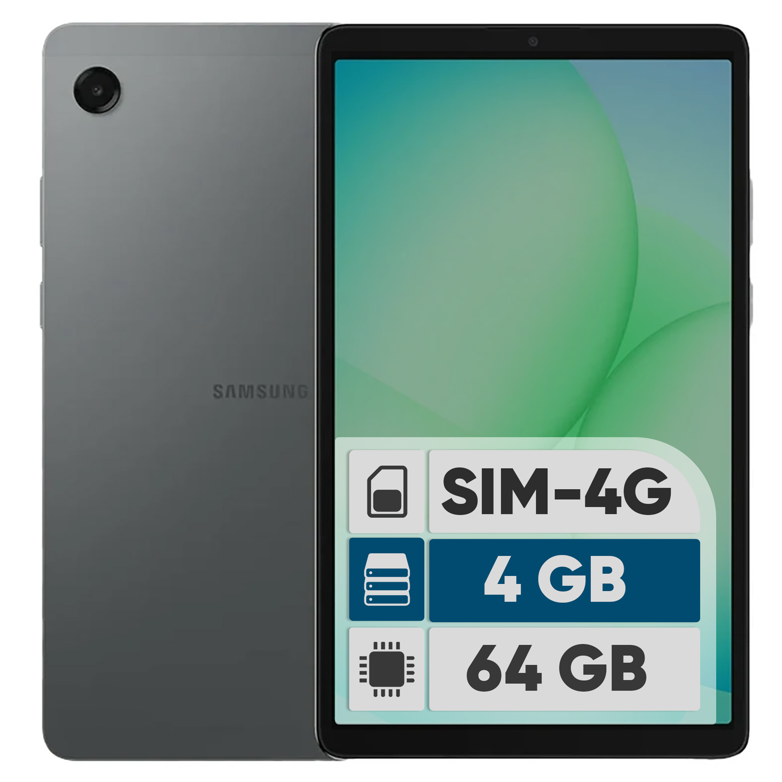تبلت سامسونگ 8.7 اینچ سامسونگ Galaxy Tab A11 4G، ، قابلیت پشتیبانی از سیم کارت، رزولوشن دوربین 8 مگاپیکسل