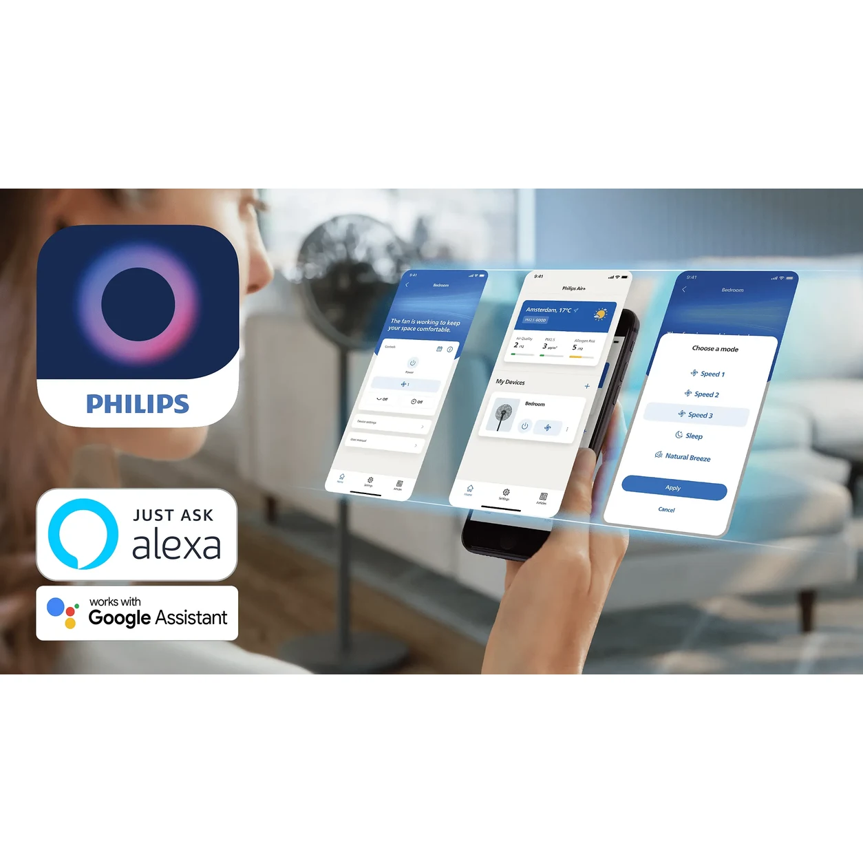 پنکه ایستاده فیلیپس CX3550/01 — بندانگشتی 7